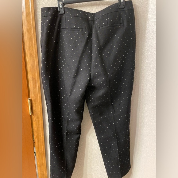 Talbots black ankle pants with golden specks size 12P - Picture 6 of 12